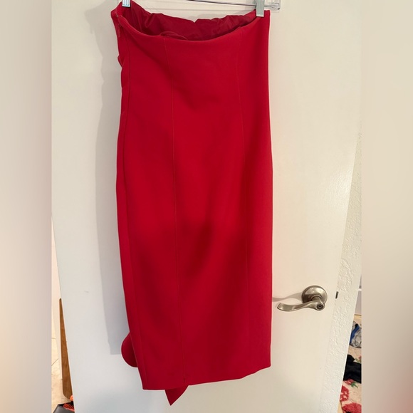 CINQ À SEPT Selma Strapless Ruffled Sheath Dress - Picture 3 of 5